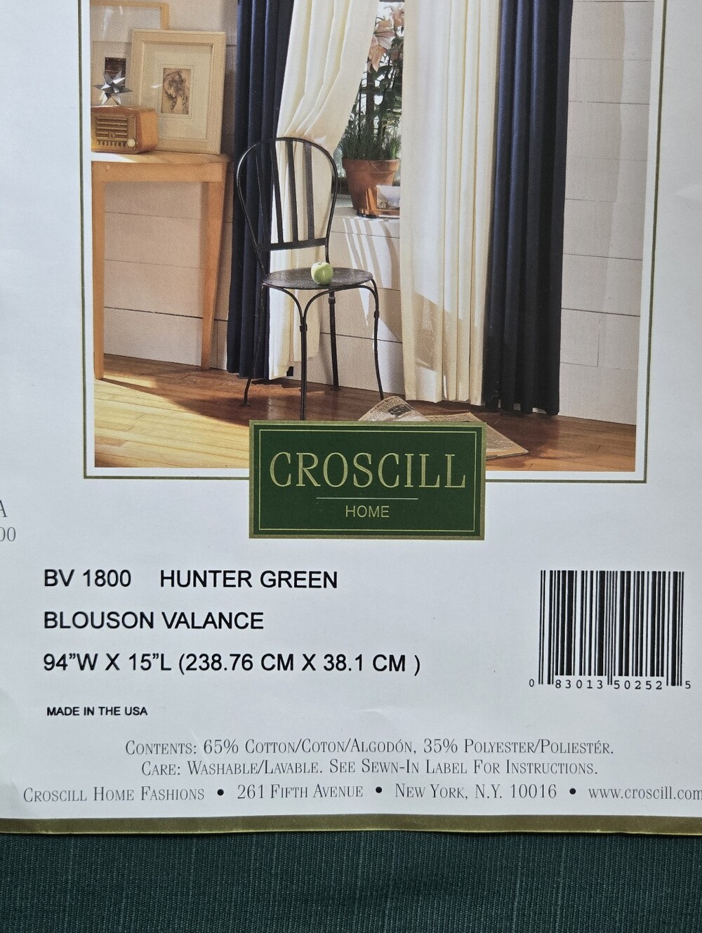 CROSCILL Window Blouson Valance
